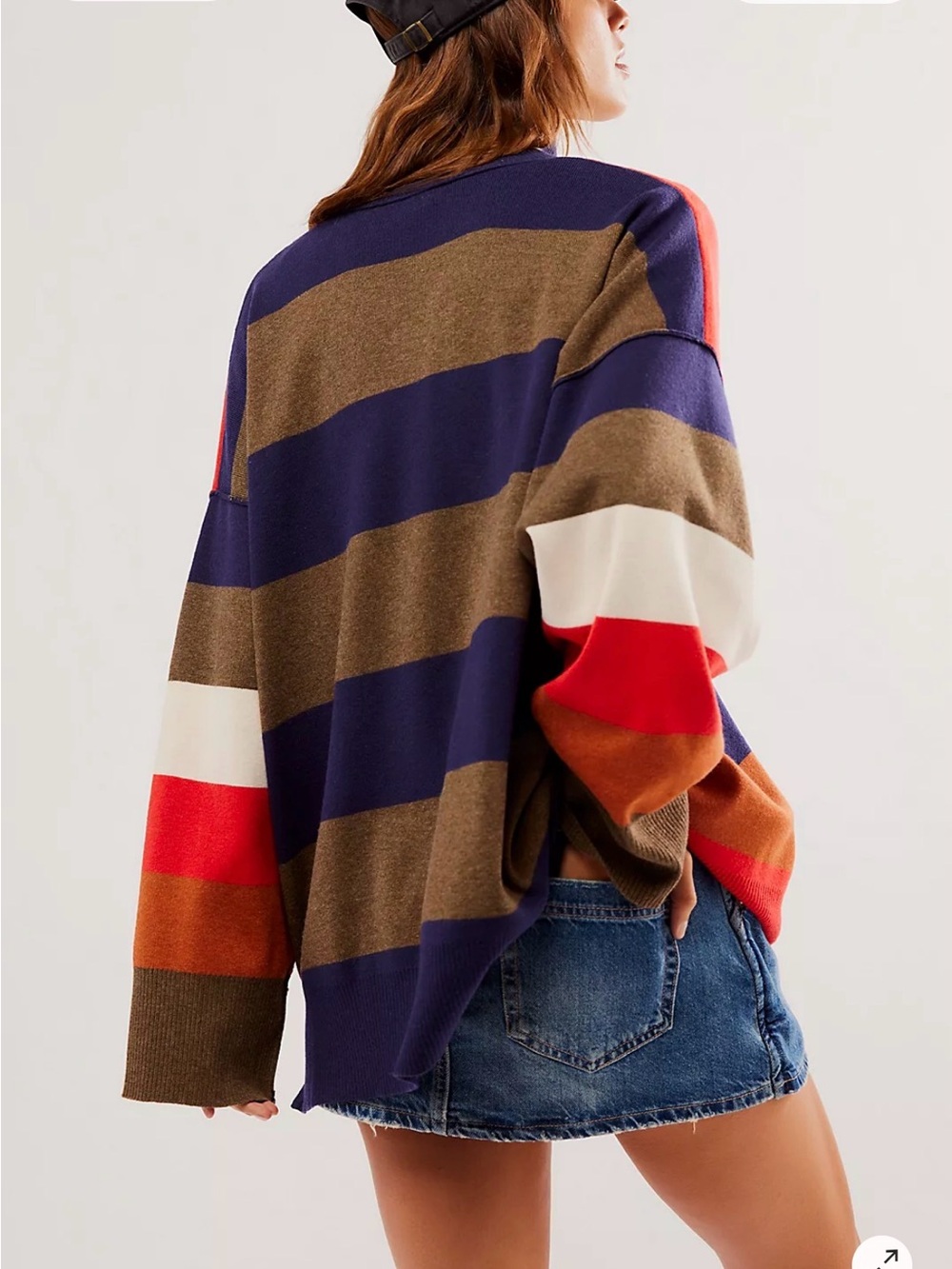 **Sold out** Free People Coastal Stripe Pullover